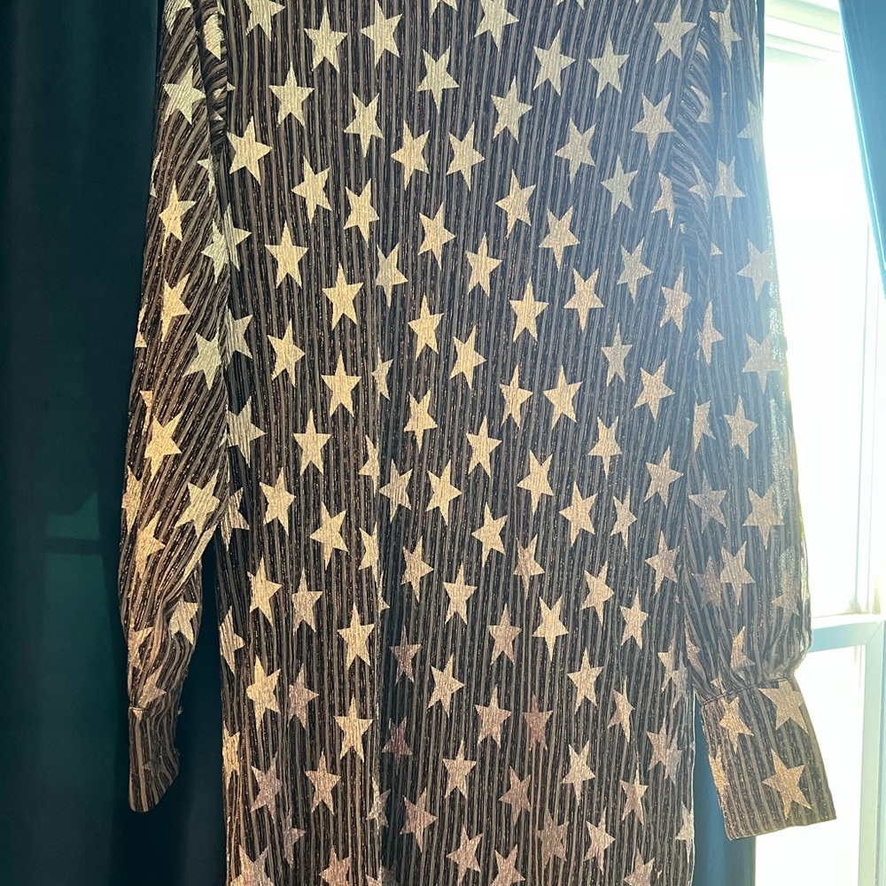 Buddy Love Black and White Star Pattern Shirt